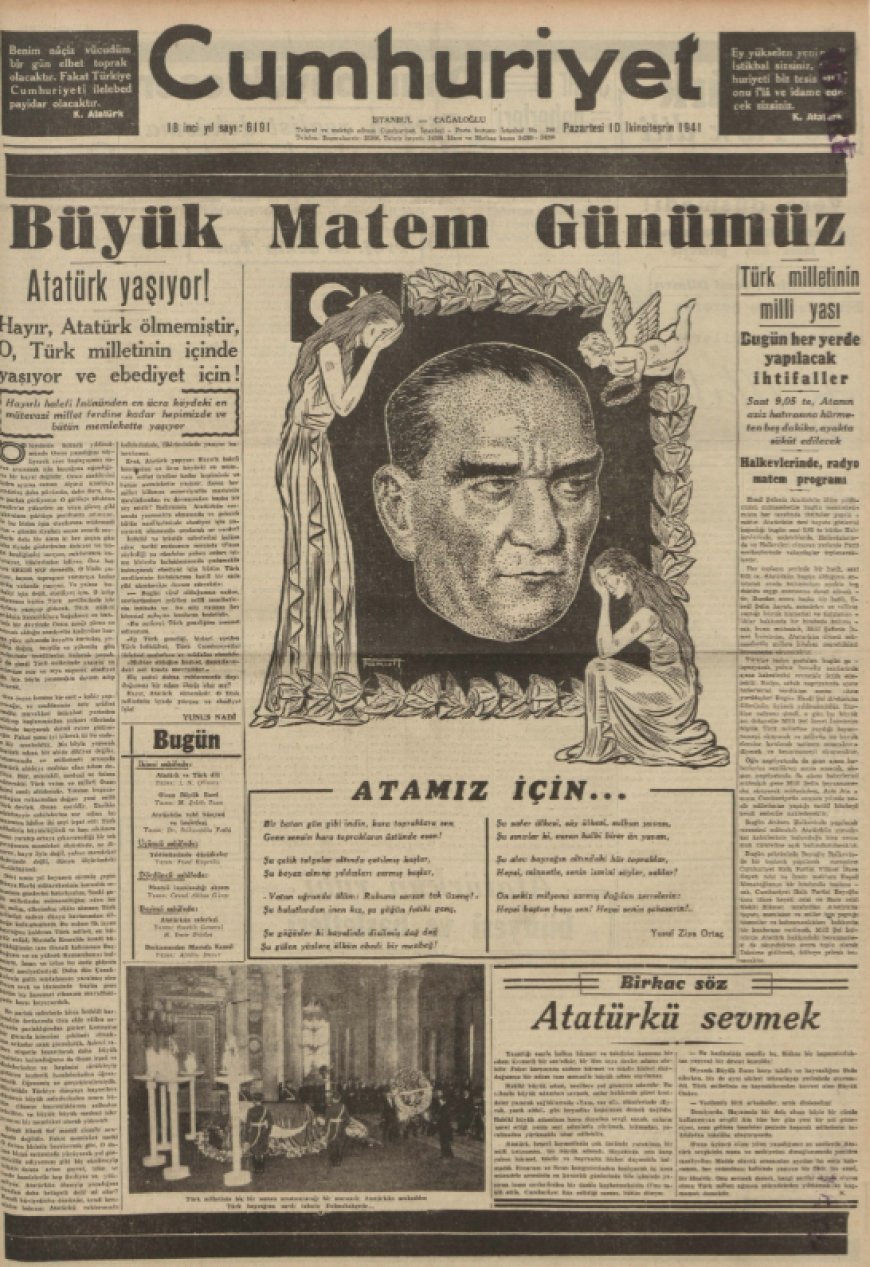1939-1942 YILLARI ARASINDA 10 KASIMIN GAZETE KÜPÜRLERİNE YANSIMASI